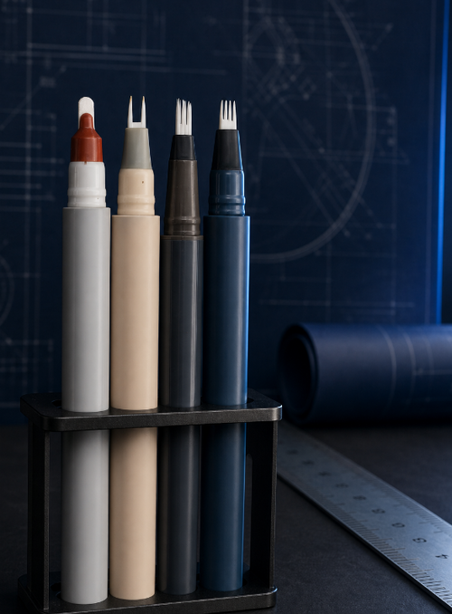Berita perusahaan terbaru tentang Fork-Tip Liquid Eyebrow Pen Packaging 2‐3‐4‐Prong & Slanted Tip for You to Start My Own Makeup Brand & Own Label Cosmeti
