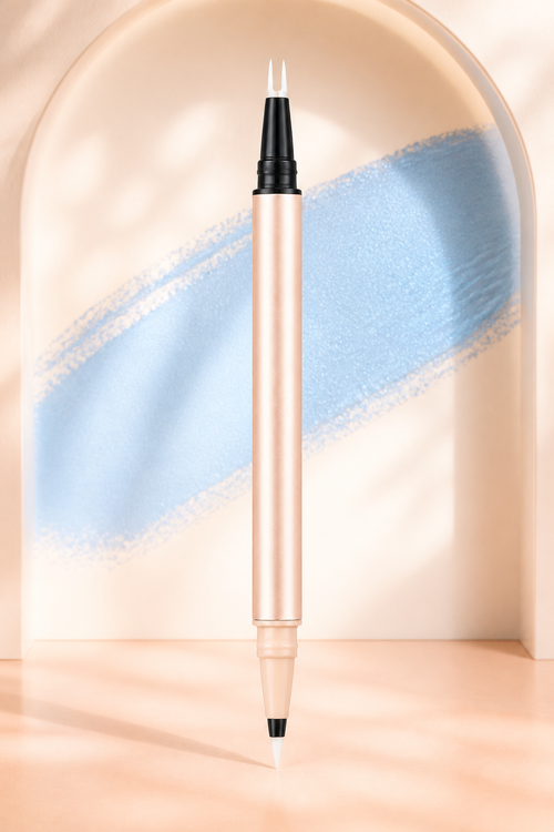 Blog perusahaan terbaru tentang Airtight Dual-ended Makeup Pen Tube, Custom Liquid Eyebrow Packaging for Private Label Organic Makeup