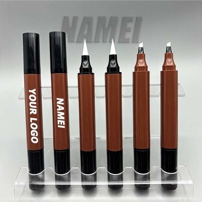 Harga yang bagus Grosir 2 In 1 Pensil alis Dan Eyeliner Disesuaikan Pencetakan Kosong Pensil alis Dan Eyeliner Tube Container on line