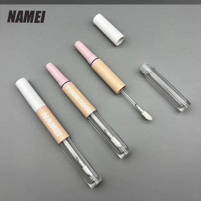 Harga yang bagus 2 dalam 1 Double sisi mewah kosong lip balm stick lip gloss wadah tabung lipstik tabung tabung lip gloss tabung on line