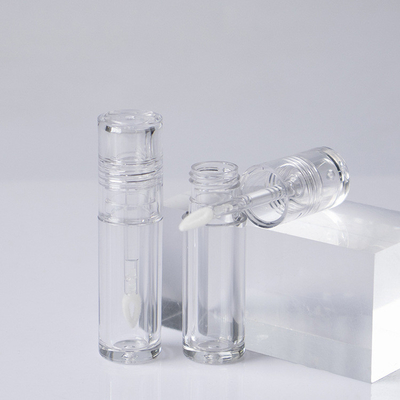 Harga yang bagus wadah lip gloss transparan solid kosong lip gloss wadah silinder tabung lip gloss grosir on line