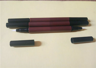 Harga yang bagus Empty ABS Double Ended Eyeliner Packaging Custom Colors Waterproof 143.8 * 11mm on line