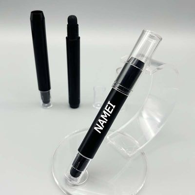 Best Selling Clear Lipstick Tube Black Colorful Lipstick Packaging Container dengan Sikat