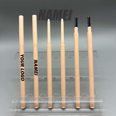 Harga yang bagus Grosir Desain Logo Pribadi yang Disesuaikan Kapal Dual Slim Tube Eyebrow Pen wadah dengan Sikat dari Pabrik on line