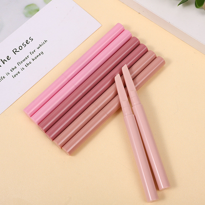 Harga yang bagus Desain baru ekstrim langsing pensil alis kemasan plastik kustom label pribadi kosong pensil alis tabung kemasan on line