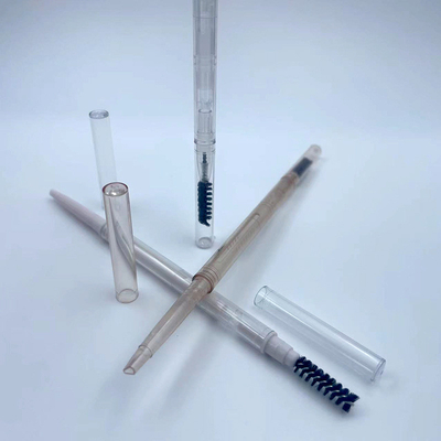 Harga yang bagus multifunctional pensil alis kemasan pensil alis wadah dengan sikat kosong pensil alis wadah untuk kosmetik on line