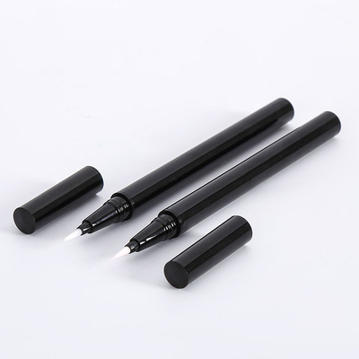 Harga yang bagus Cosmetic packaging material for thin Eyeliner pen thin liquid Eye line pencil with steel beads empty black container on line