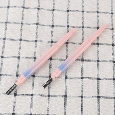 Harga yang bagus Plastic Cosmetic Empty Eyebrow Pencil Tube With Brush Customized on line