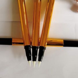 Harga yang bagus Hot Stamping Custom Double Ended Eyeliner Plastik Eyeliner Dua Wajah on line